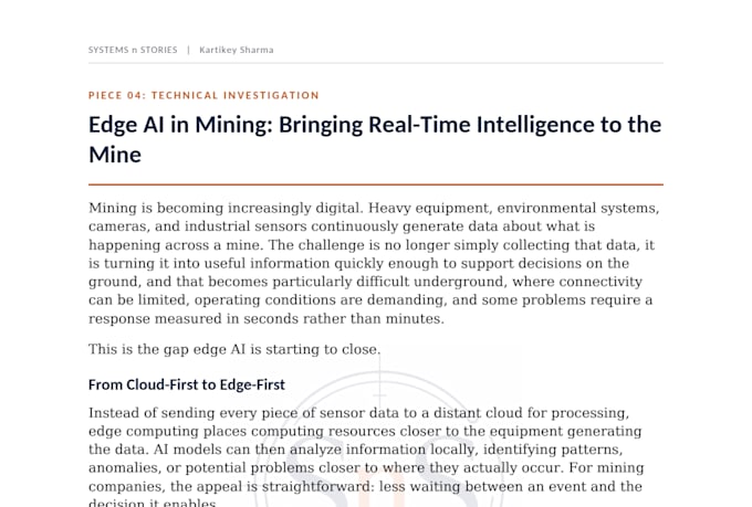 write technical articles about ai and emerging technology